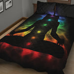 Seven Chakras Aura Print Quilt Bed Set