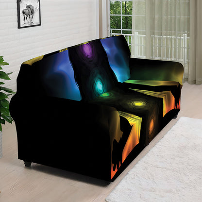 Seven Chakras Aura Print Sofa Cover