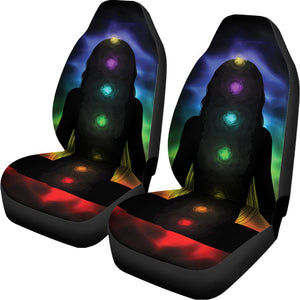 Seven Chakras Aura Print Universal Fit Car Seat Covers