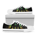 Seven Chakras Aura Print White Low Top Shoes