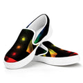 Seven Chakras Aura Print White Slip On Sneakers