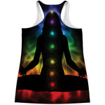 Seven Chakras Aura Print Women's Racerback Tank Top