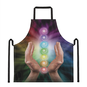 Seven Chakras Energy Print Apron