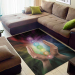 Seven Chakras Energy Print Area Rug