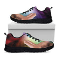 Seven Chakras Energy Print Black Running Shoes
