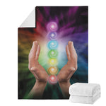 Seven Chakras Energy Print Blanket