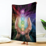 Seven Chakras Energy Print Blanket