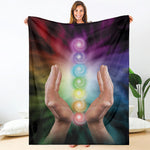 Seven Chakras Energy Print Blanket