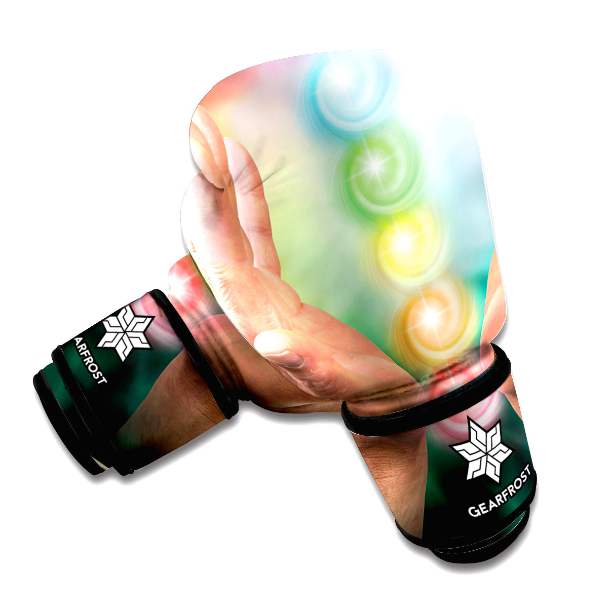 Seven Chakras Energy Print Boxing Gloves