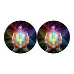 Seven Chakras Energy Print Car Coasters