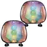 Seven Chakras Energy Print Car Headrest Covers