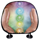 Seven Chakras Energy Print Car Headrest Covers
