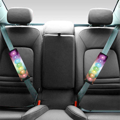 Seven Chakras Energy Print Car Seat Belt Covers