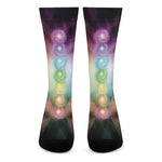 Seven Chakras Energy Print Crew Socks