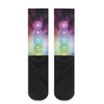 Seven Chakras Energy Print Crew Socks