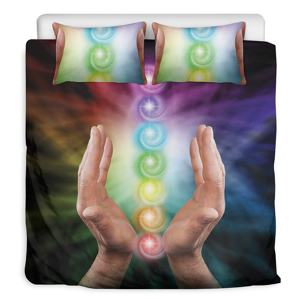 Seven Chakras Energy Print Duvet Cover Bedding Set