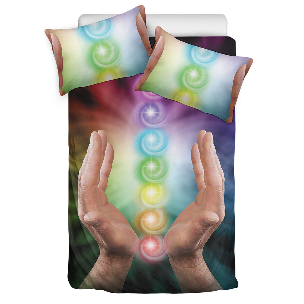Seven Chakras Energy Print Duvet Cover Bedding Set