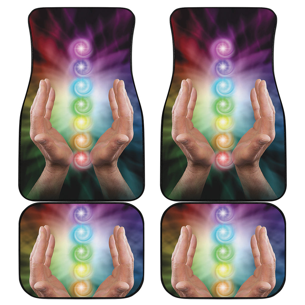 Seven Chakras Energy Print Front and Back Car Floor Mats