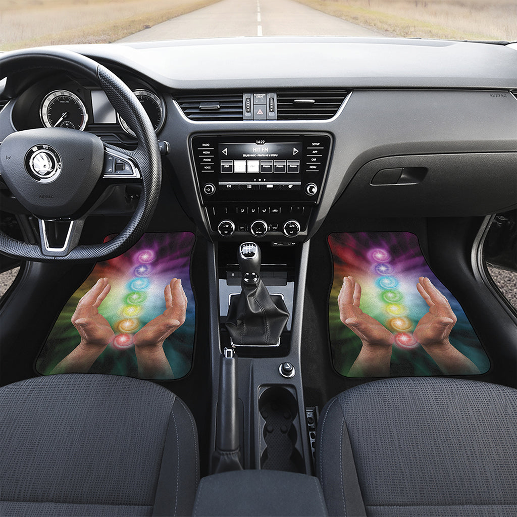 Seven Chakras Energy Print Front and Back Car Floor Mats