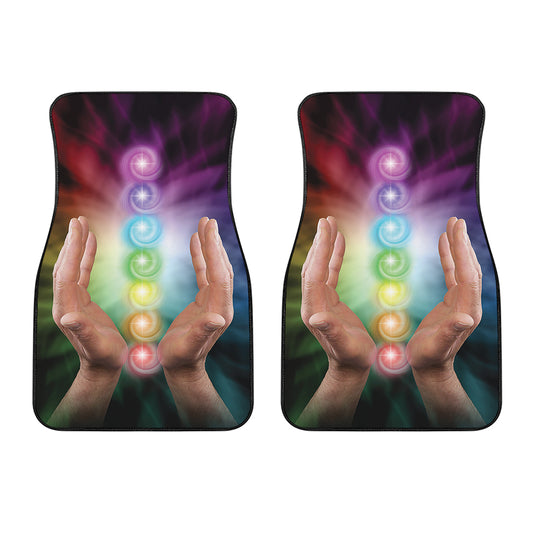 Seven Chakras Energy Print Front Car Floor Mats