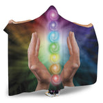 Seven Chakras Energy Print Hooded Blanket