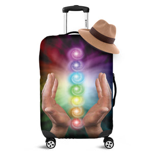 Seven Chakras Energy Print Luggage Cover