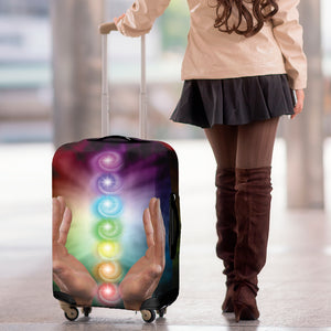 Seven Chakras Energy Print Luggage Cover