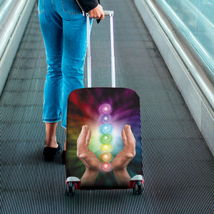 Seven Chakras Energy Print Luggage Cover