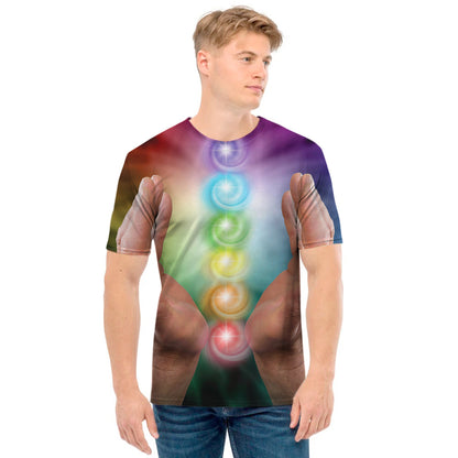 Seven Chakras Energy Print Men's T-Shirt
