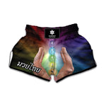 Seven Chakras Energy Print Muay Thai Boxing Shorts