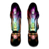 Seven Chakras Energy Print Muay Thai Shin Guard