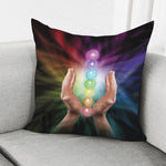 Seven Chakras Energy Print Pillow Cover