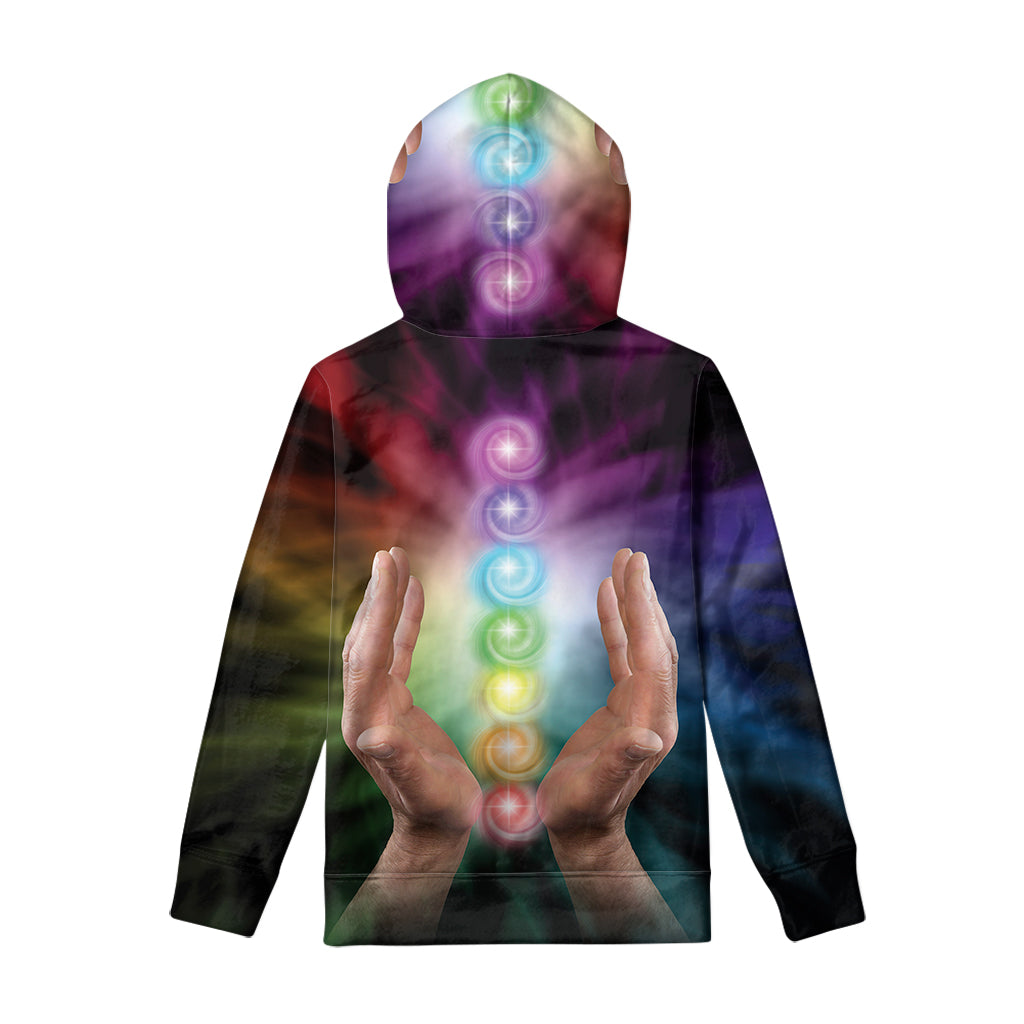 Seven Chakras Energy Print Pullover Hoodie