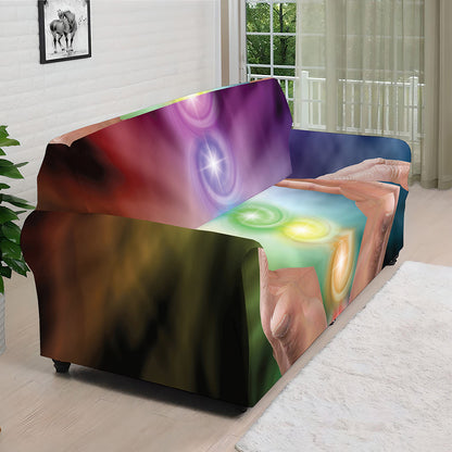 Seven Chakras Energy Print Sofa Cover