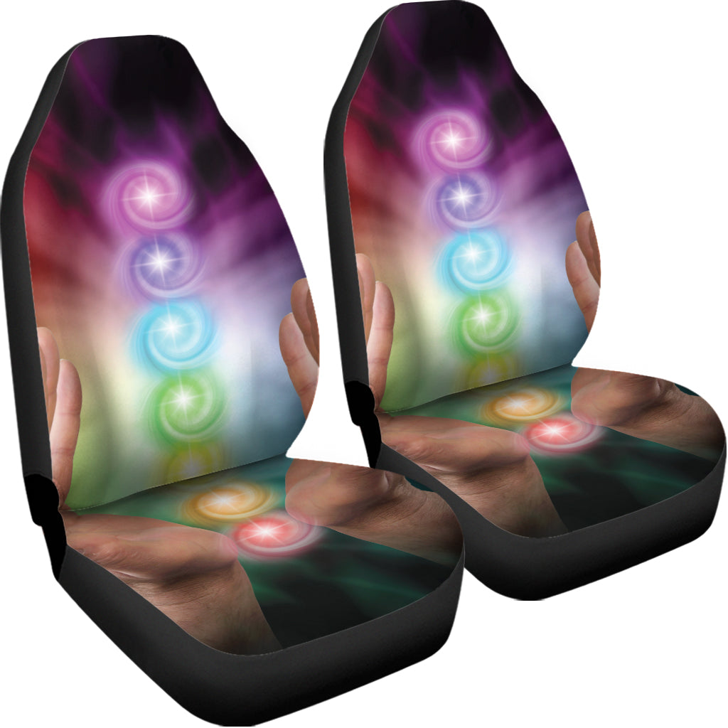 Seven Chakras Energy Print Universal Fit Car Seat Covers