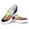 Seven Chakras Energy Print White Slip On Sneakers