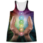 Seven Chakras Energy Print Women's Racerback Tank Top
