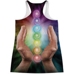 Seven Chakras Energy Print Women's Racerback Tank Top