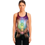 Seven Chakras Energy Print Women's Racerback Tank Top