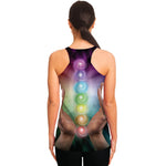 Seven Chakras Energy Print Women's Racerback Tank Top