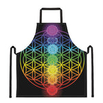 Seven Chakras Flower Of Life Print Apron