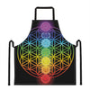 Seven Chakras Flower Of Life Print Apron