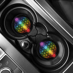 Seven Chakras Flower Of Life Print Car Coasters