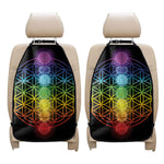 Seven Chakras Flower Of Life Print Car Seat Organizers