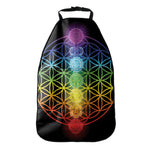 Seven Chakras Flower Of Life Print Car Seat Organizers