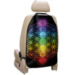 Seven Chakras Flower Of Life Print Car Seat Organizers