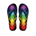 Seven Chakras Flower Of Life Print Flip Flops