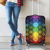 Seven Chakras Flower Of Life Print Luggage Cover