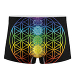 Seven Chakras Flower Of Life Print Men's Boxer Briefs