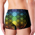 Seven Chakras Flower Of Life Print Men's Boxer Briefs